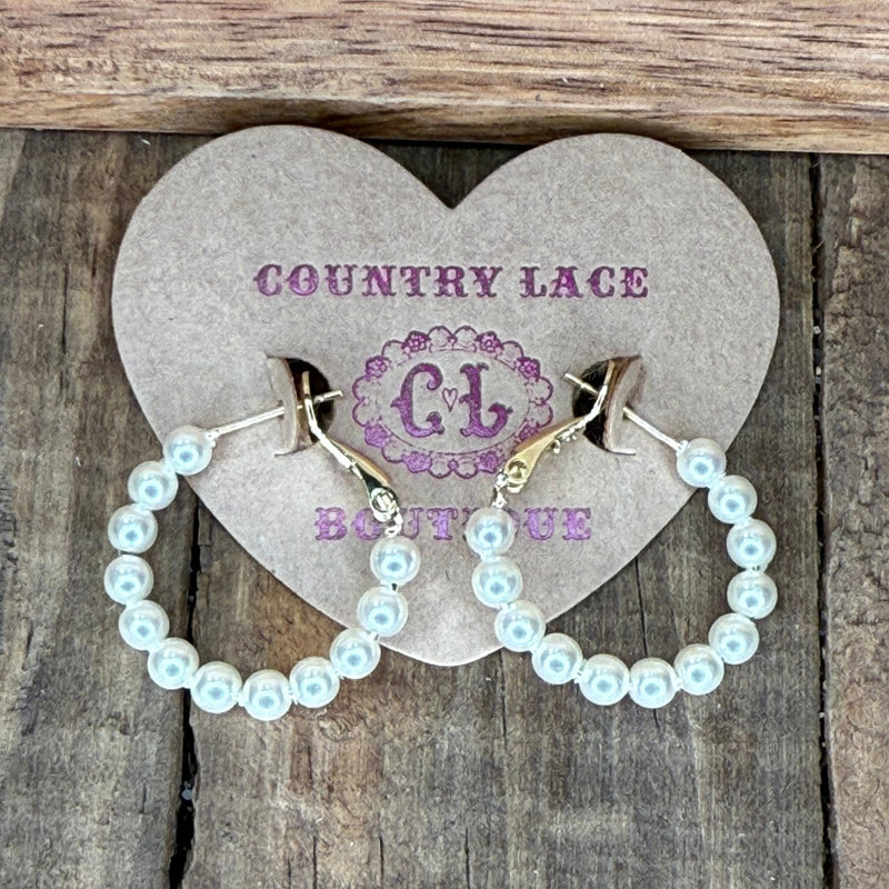 Simple Everyday Pearl Fashion Earring - Country Lace Boutique