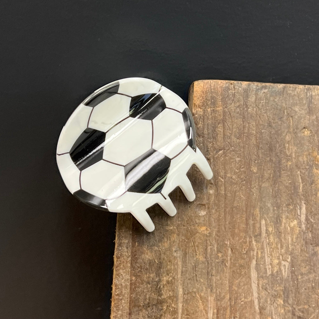 Soccer Hair Clip - Country Lace Boutique