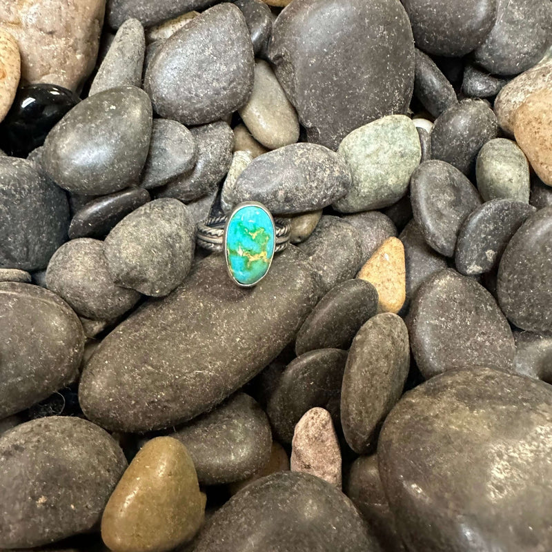 Sonoran Gold with Braided Band Sterling Silver Ring size 6.5 - Country Lace Boutique