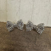 Sparkly Shiny Bow Stud Post Fashion Earrings - Country Lace Boutique
