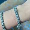 Starburst Full Sterling Silver Bangle - Country Lace Boutique