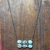 Statement 6 Stone Gold Hill with Sterling Silver Necklace - Country Lace Boutique