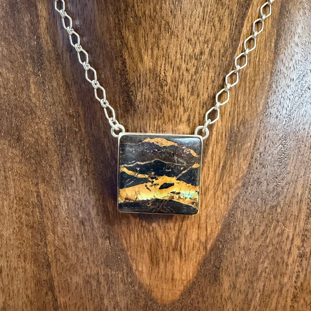 Black Jack Sterling Silver Genuine Necklace - Country Lace Boutique