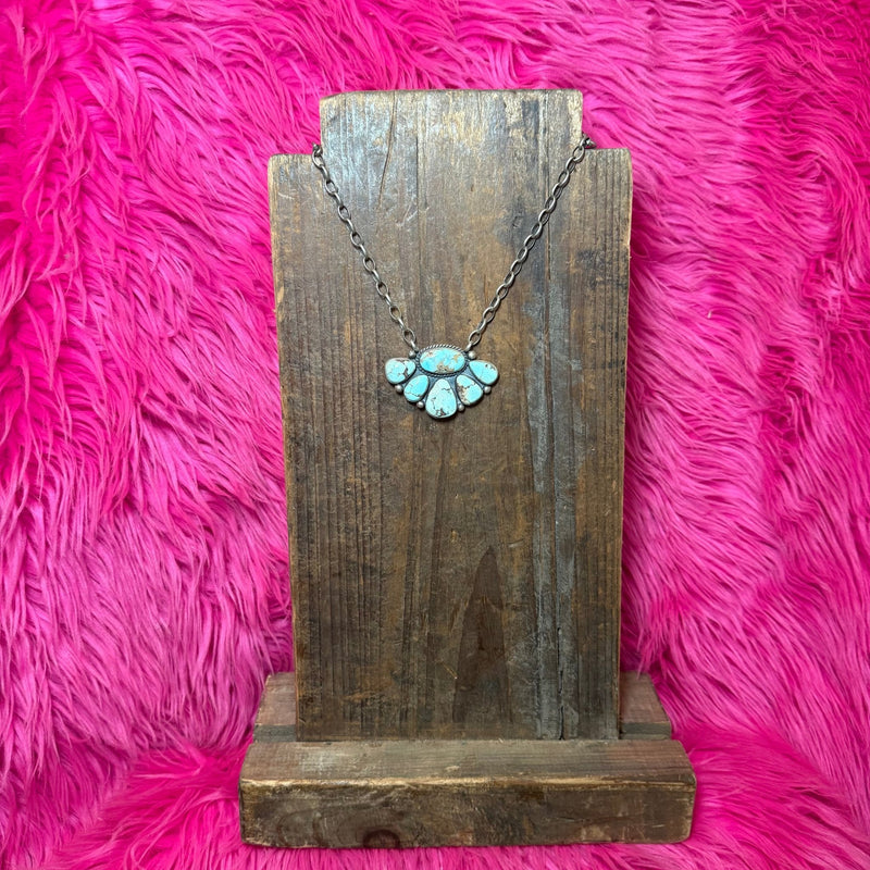 Stunning Golden Hill Cluster Sterling Silver Necklace - Country Lace Boutique