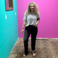 Sundaze Last Night Black WashOut Straight Daze Jeans - Country Lace Boutique