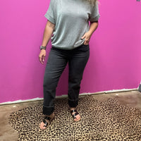 Sundaze Last Night Black WashOut Straight Daze Jeans - Country Lace Boutique