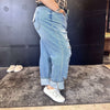 Super Distressed Cello Lightwash Boyfriend Leg Plus Size Jean - Country Lace Boutique