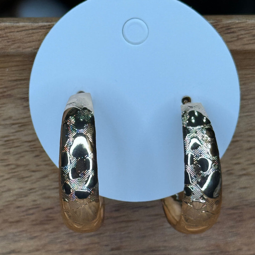 Super Light Thick Gold Hoop Fashion Earring - Country Lace Boutique