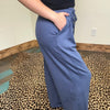 Super Soft Dusty Navy with Draw String Joggers - Country Lace Boutique
