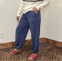 Super Soft Dusty Navy with Draw String Joggers - Country Lace Boutique