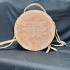 Tan Bootstitch Catina Round Purse - Country Lace Boutique