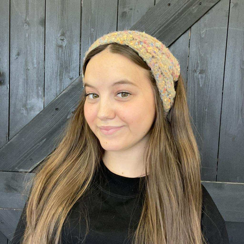 Tan Multi Soft Head Wrap - Country Lace Boutique