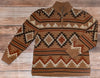 Large Brown Aztec Ollie Tasha Polozzi Jacket