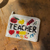 TEACHER Beaded Coin Wallet - Country Lace Boutique