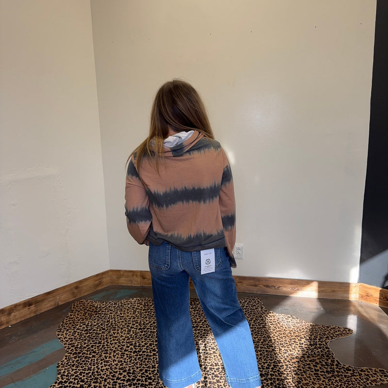 Terracotta Tie Dye Sweatshirt Hoodie - Country Lace Boutique