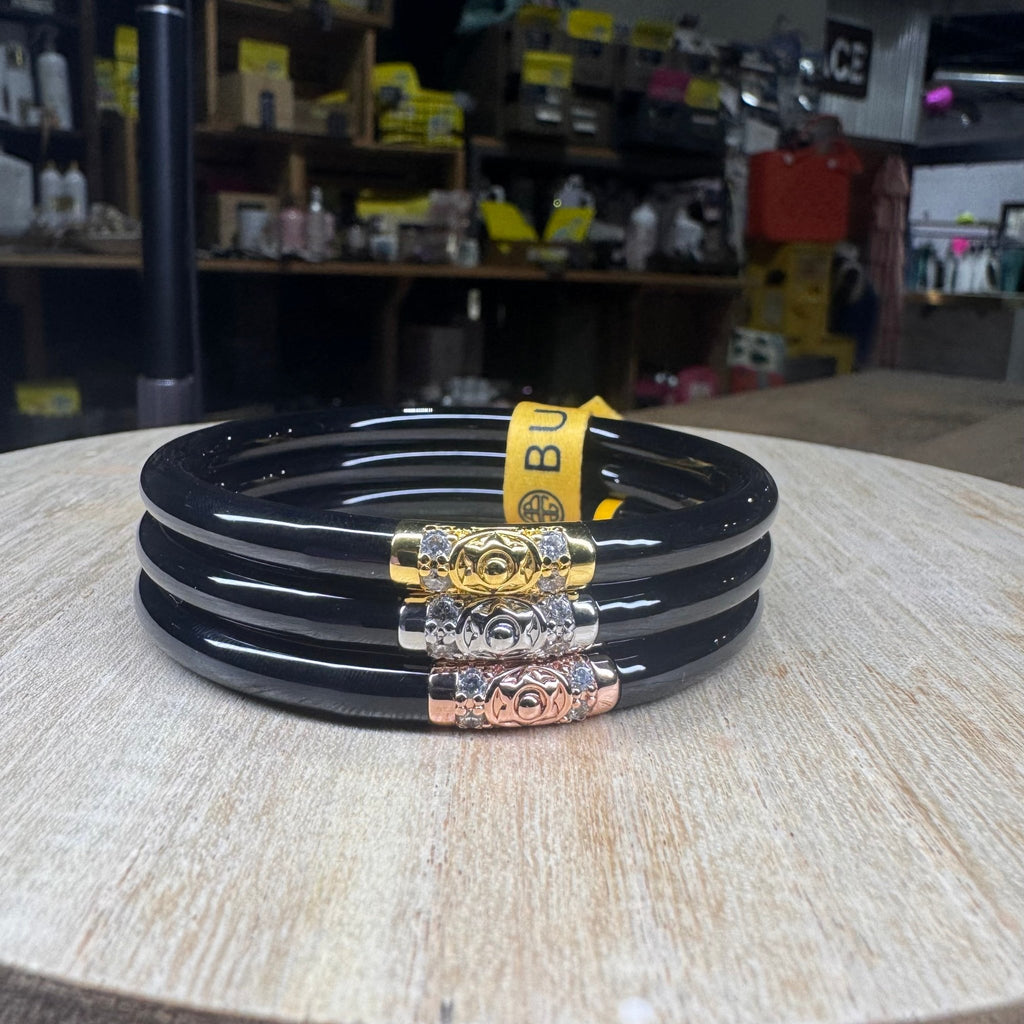 Three Kings All Weather Bangles® (AWB®) - Black: Large - Country Lace Boutique