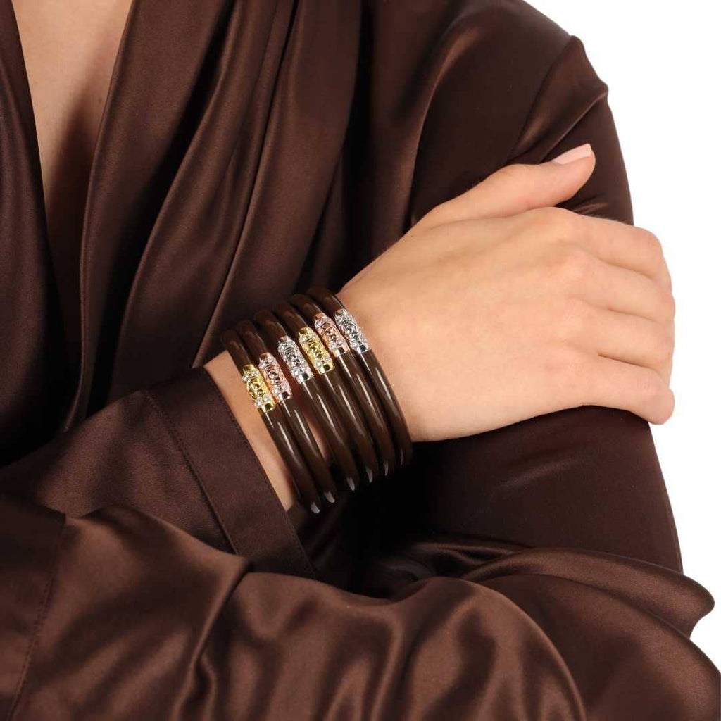 Three Kings All Weather Bangles® (AWB®) - Chocolate: Large - Country Lace Boutique
