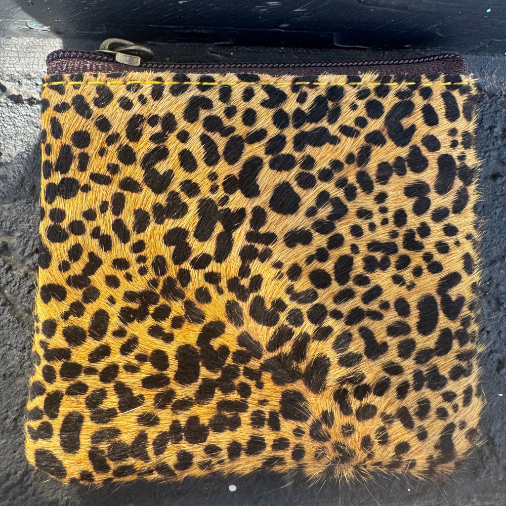 Tiny Speckled Cowhide Coin Wallet - Country Lace Boutique