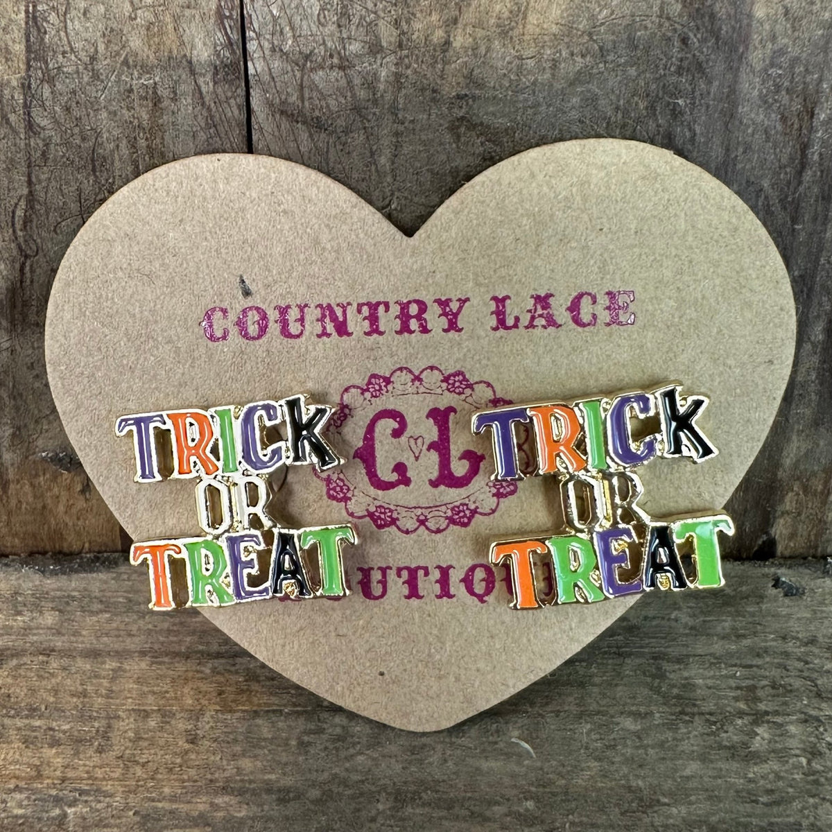 Trick or Treat Post Fashion Earring - Country Lace Boutique