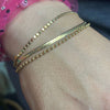 Triple Patterned Gold Fashion Bracelet - Country Lace Boutique