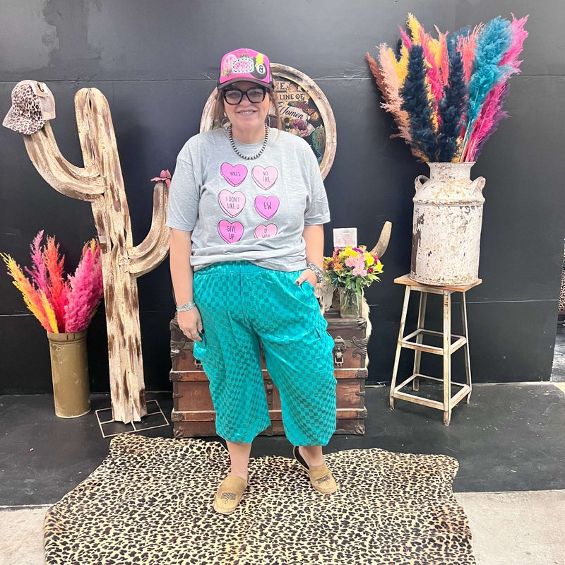 Turquoise Motor Sport Cargo Pant Joggers - Country Lace Boutique