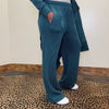 Turquoise Sunrise Ribbed Pants - Country Lace Boutique