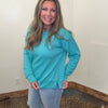 Turquoise Super Soft Sweat Shirt - Country Lace Boutique