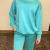 Turquoise Super Soft Sweat Shirt - Country Lace Boutique