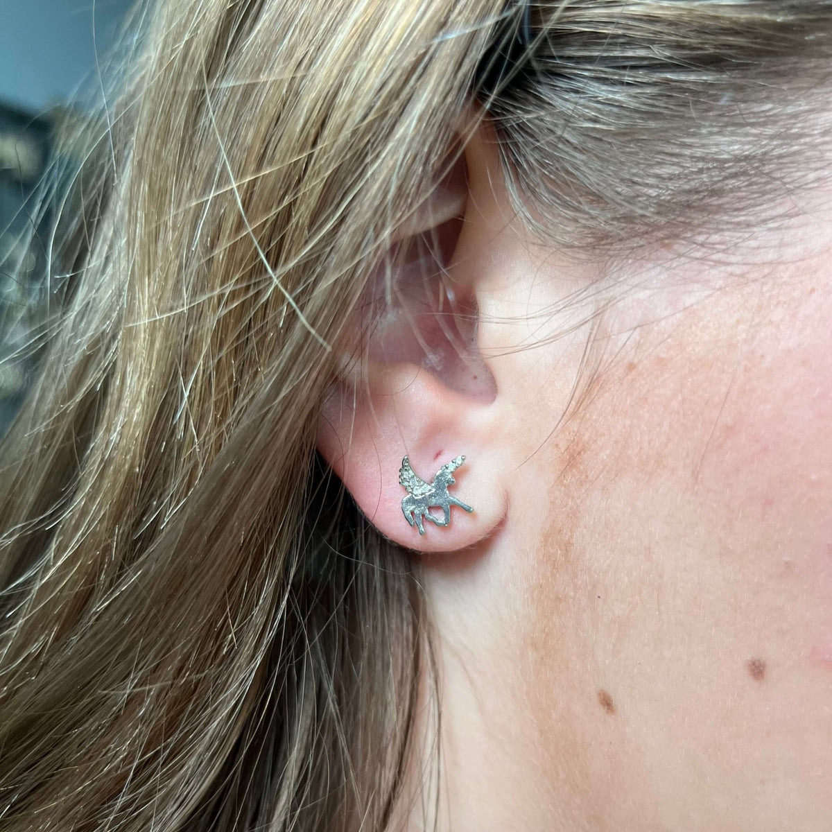 Unicorn Stud Post Fashion Earring - Country Lace Boutique