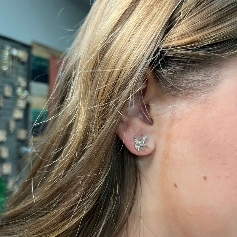 Unicorn Stud Post Fashion Earring - Country Lace Boutique
