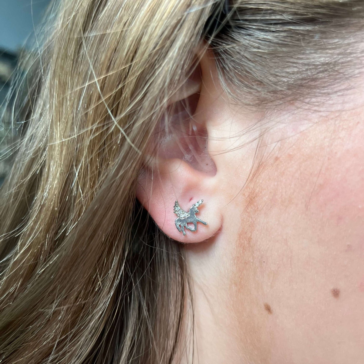 Unicorn Stud Post Fashion Earring - Country Lace Boutique