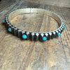 Unique Turquoise Bangle Sterling Silver Bracelet - Country Lace Boutique