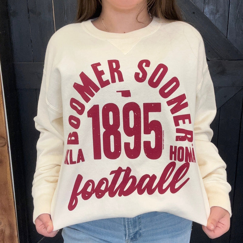 University of Oklahoma Vintage Arch Boomer Sooner Sweatshirt - Country Lace Boutique
