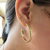 Very Basic Gold Hoop Fashion Earrings - Country Lace Boutique
