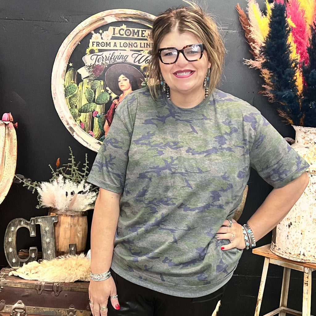 Vintage Camo T-Shirt - Country Lace Boutique