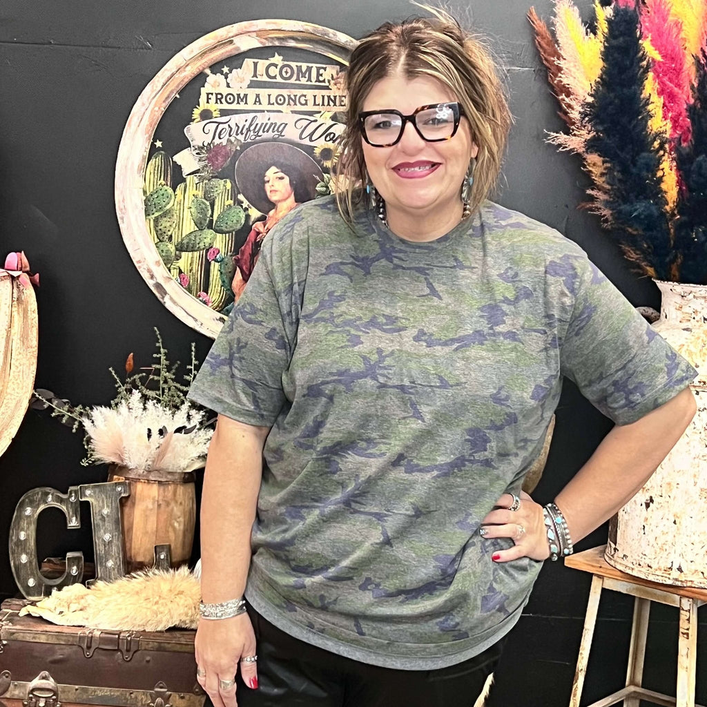 Vintage Camo T-Shirt - Country Lace Boutique