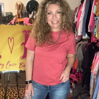 Vintage Red Crop Top - Country Lace Boutique