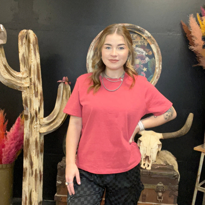 Vintage Red Crop Top - Country Lace Boutique