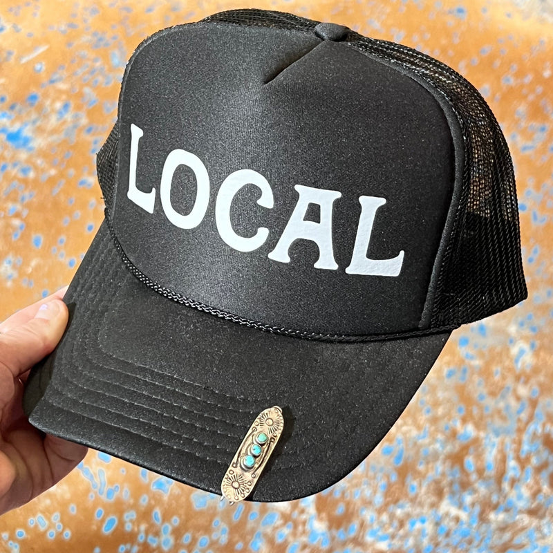 Vintage Turquoise Hat Sterling Silver Pin or Hair Pin - Country Lace Boutique