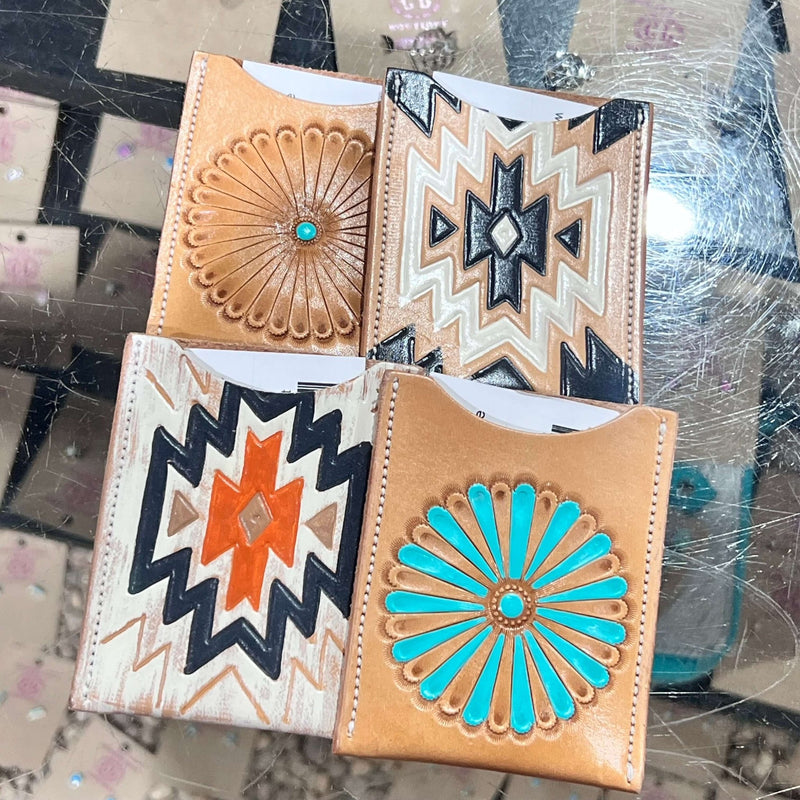 White Aztec Card Holder Wallet - Country Lace Boutique