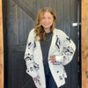 White & Black Aztec Southwestern Super Soft Sweater Cardigan - Country Lace Boutique
