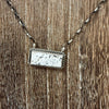White Buffalo Bar Sterling Silver Sterling Silver Necklace - Country Lace Boutique