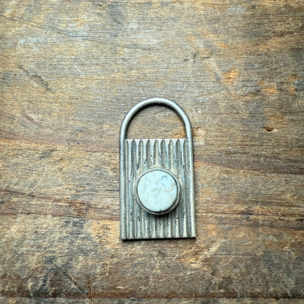 White Buffalo Locket Sterling Silver Necklace Pendant - Country Lace Boutique