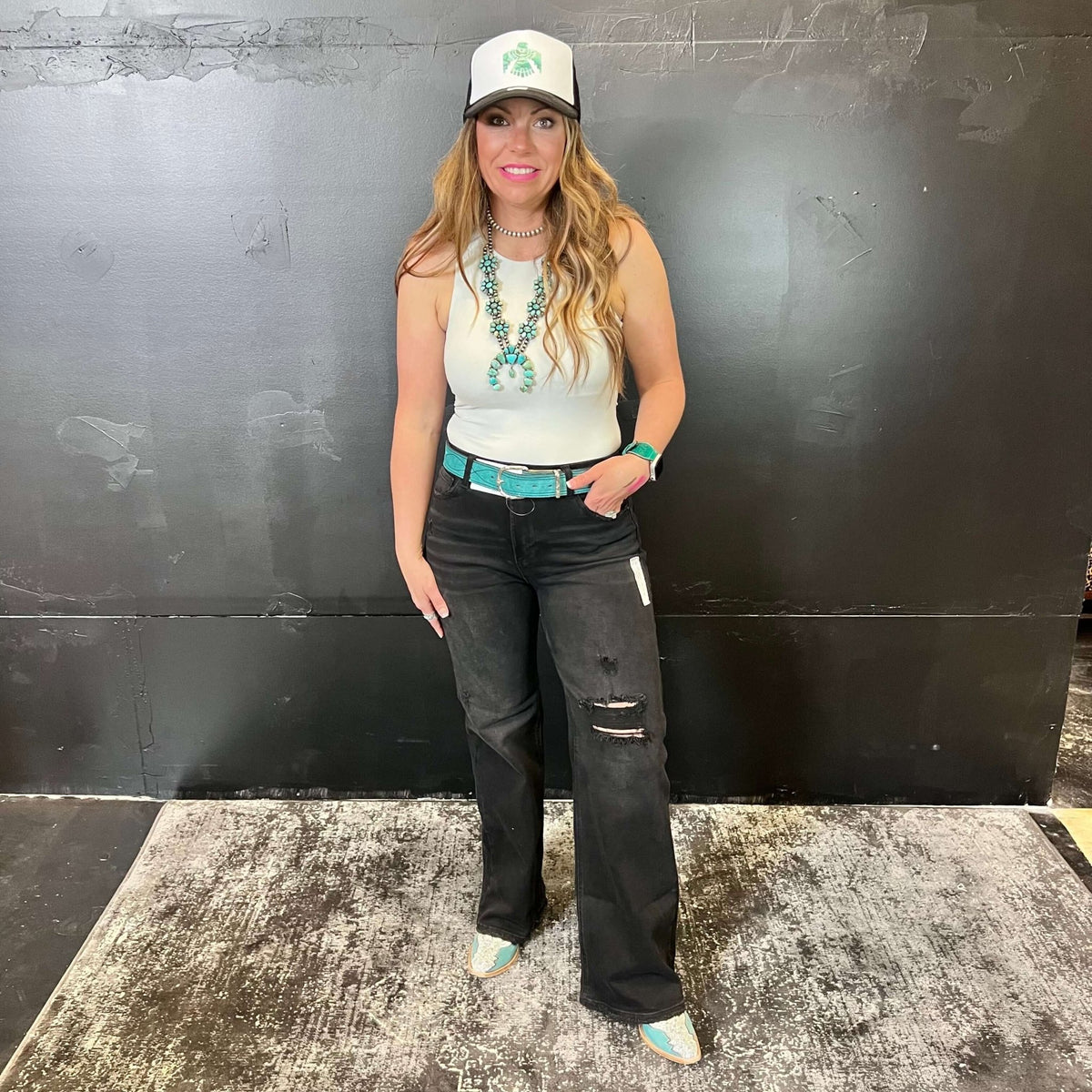 White Silver Bodysuit with Built In Bra Tank Top - Country Lace Boutique