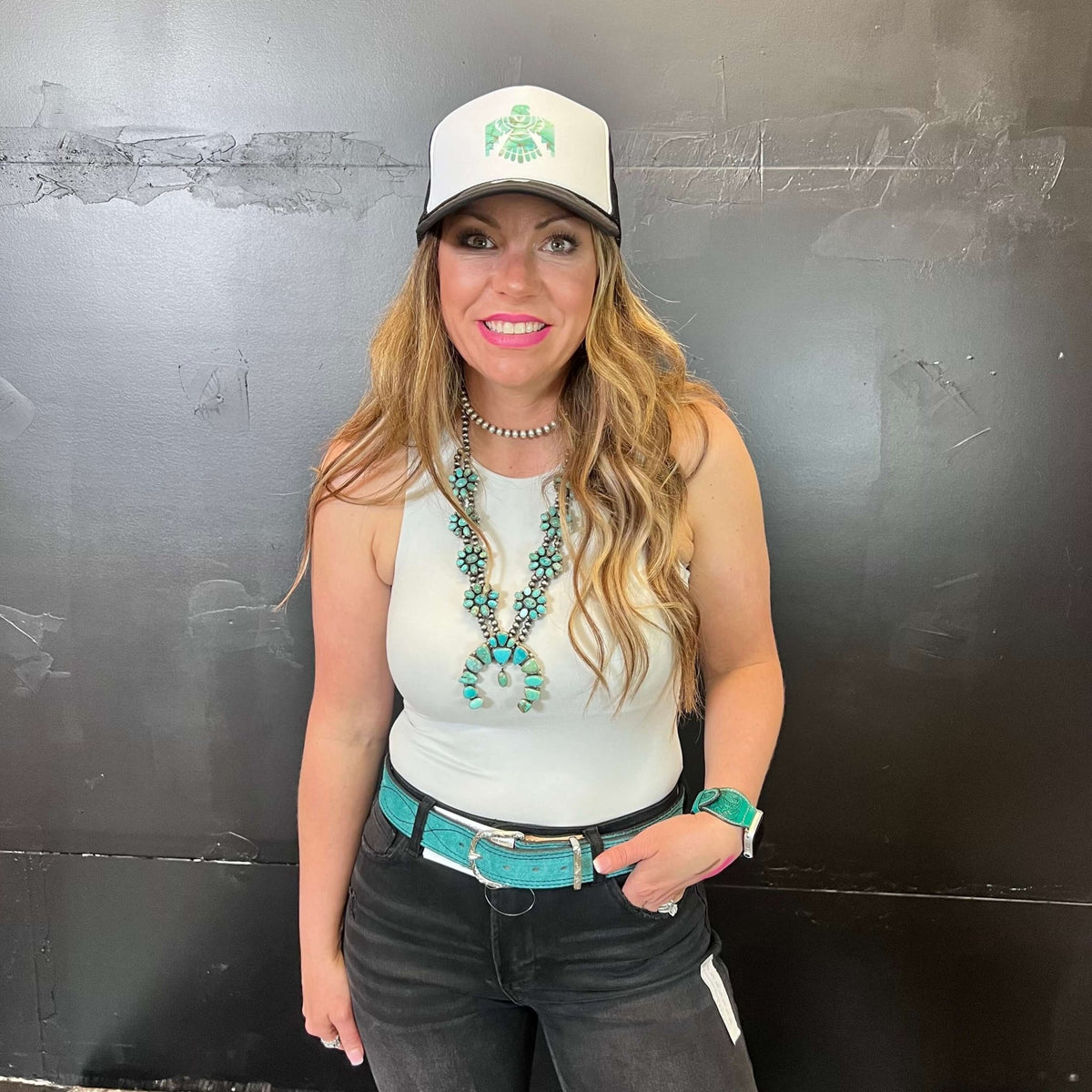 White Silver Bodysuit with Built In Bra Tank Top - Country Lace Boutique