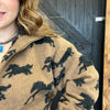 Wild Sherpa Horse Oversized Zip Up Jacket - Country Lace Boutique
