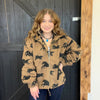 Wild Sherpa Horse Oversized Zip Up Jacket - Country Lace Boutique
