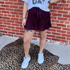 Wine Dressy Silky Shorts - Country Lace Boutique