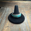 Zuni Inlay Graduated Turquoise Sterling Silver Ring / Size 13.5 - Country Lace Boutique