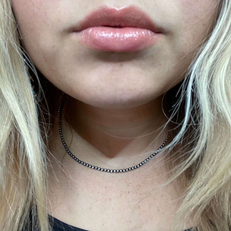 16 inch 3mm Sterling Silver Navajo Pearl Necklace - Country Lace Boutique